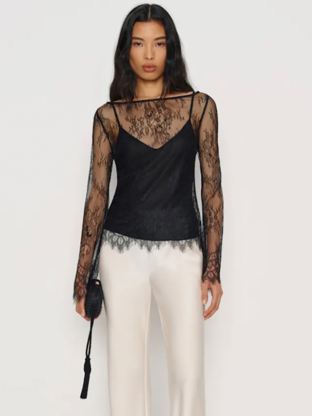 Reformation Marlow Top Black - Size 4
